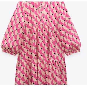 Zara short printed dress